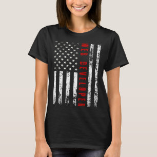 Camiseta Manifestante do Memorial Day usa bandeira