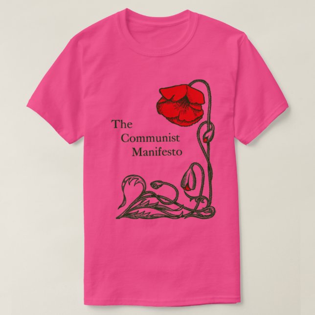 Camiseta Manifesto Comunista Karl Marx e Friedrich En (Frente do Design)