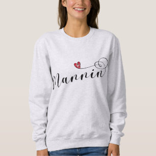 Camiseta Manin, Ilha de Man Flag Heart, Manx