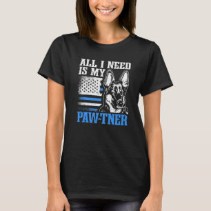 Camiseta Manipulador de Cachorros da Unidade Canina K9 & Tr