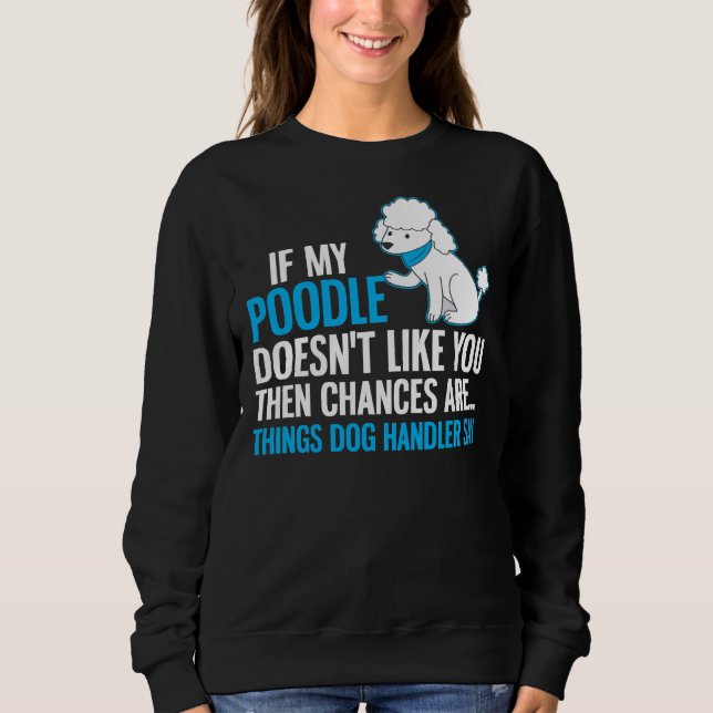 Camiseta Manipulador de Design de Cachorro de Poodle Diz (Frente)