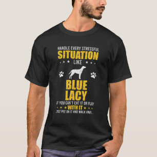 Camiseta Manipulando Situação Estressante Pistas Azuis De