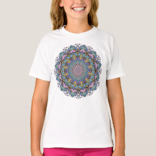 Camiseta Manipular a pintura Mandala Relógio Face 3