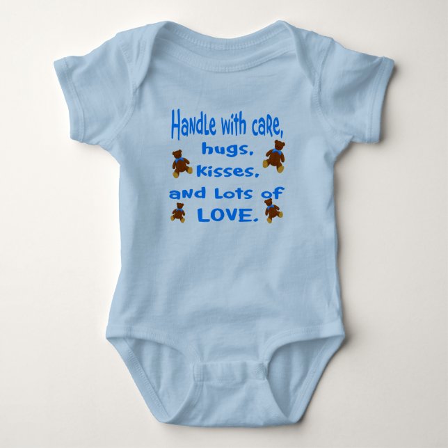 Camiseta Manípulo Azul do Baby Boy com roupa de amor (Frente)