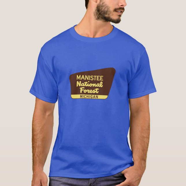 Camiseta Manistee National Forest Michigan Huron (Frente)
