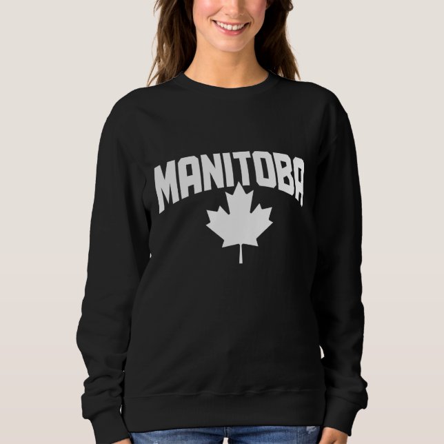 Camiseta Manitoba Canada Maple Leaf Red Canadian Flag Pride (Frente)