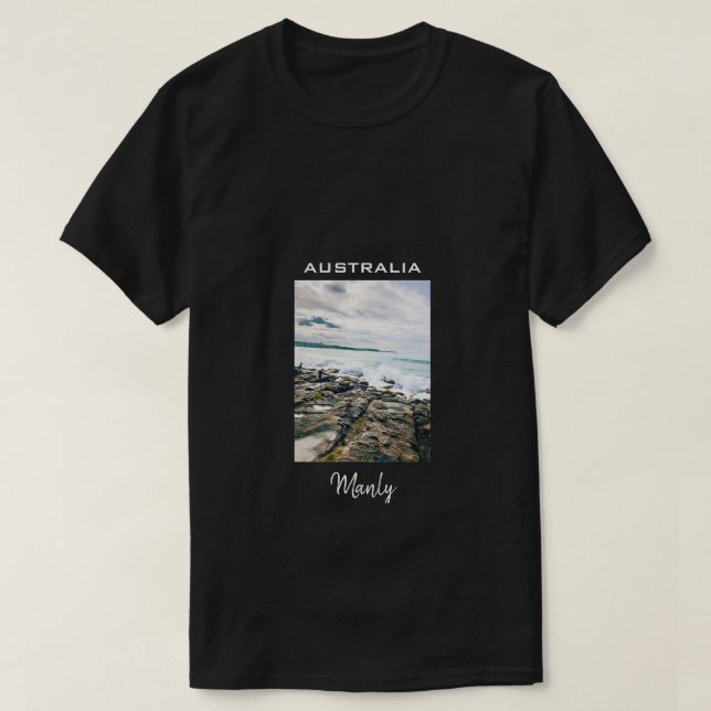 Camiseta Manly Beach surf Austrália viagem (Frente do Design)