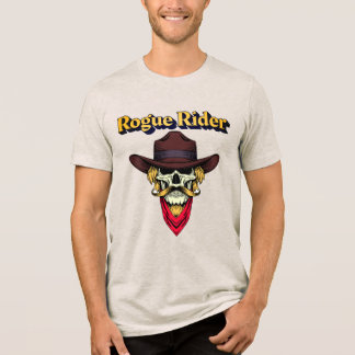 Camiseta Manly Cowboy Skull Design 