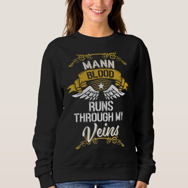 Camiseta Mann Sangue Passa Pelas Minhas Veias (Frente)