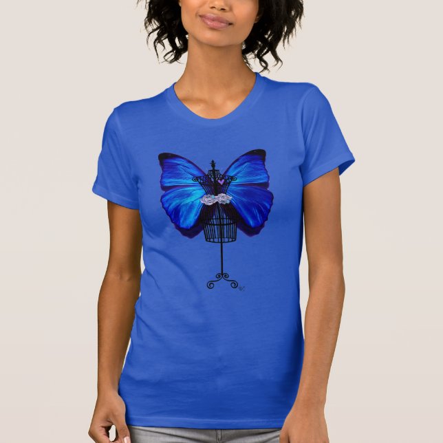 Camiseta Mannequin Blue Butterfly (Frente)