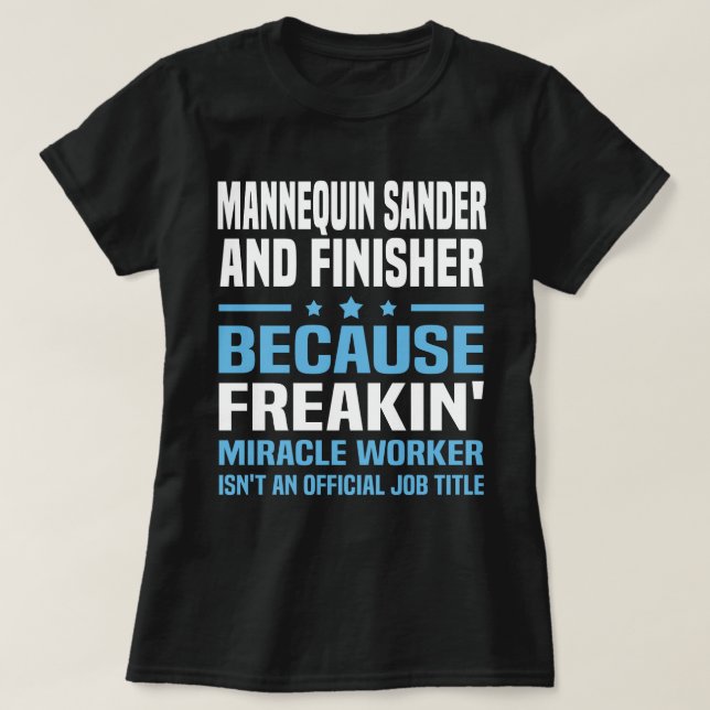 Camiseta Mannequin Sander E Finisher (Frente do Design)