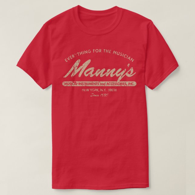 Camiseta Mannys Music 1935 1 (Frente do Design)