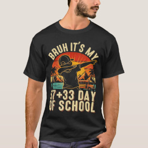 Camiseta Mano É Meu 67 33 Dias De Escola Meninos 100º Dia 6