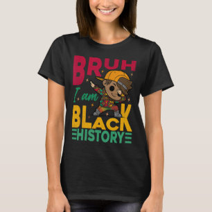 Camiseta Mano Eu Sou Mês da História Negra Crianças Meninos