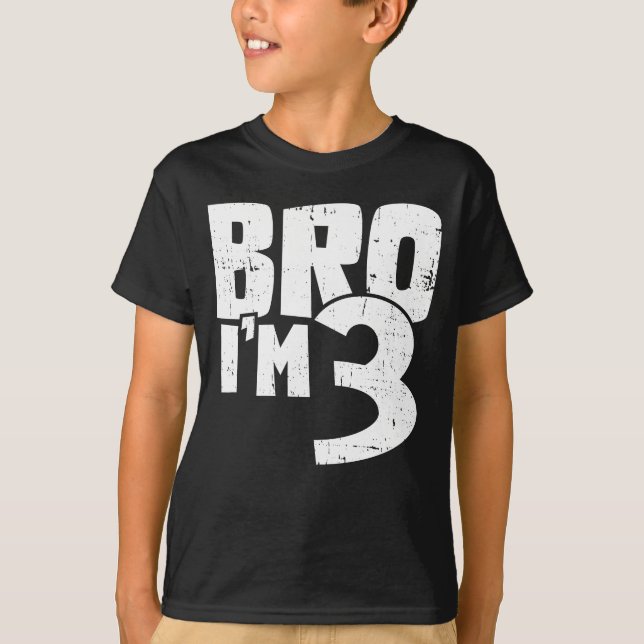 Camiseta Mano eu tenho 3 anos  (Frente)