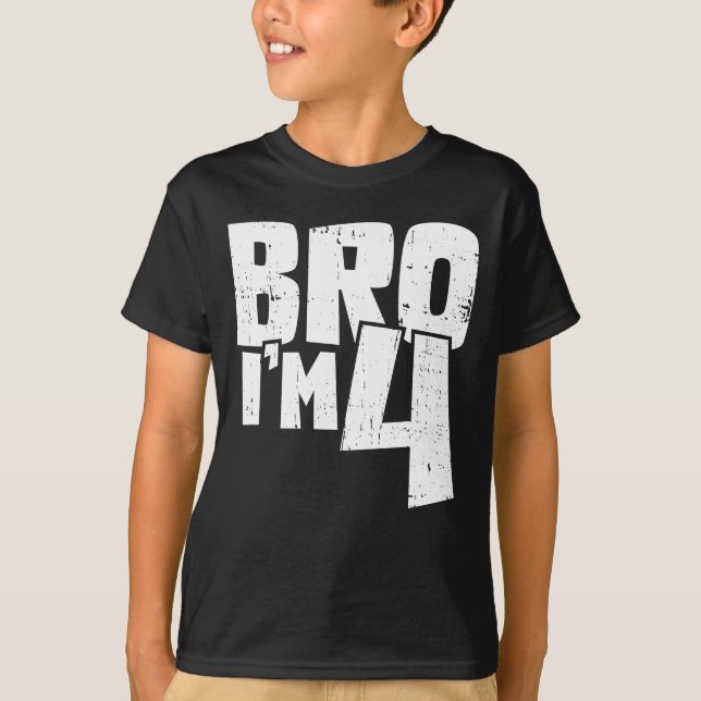 Camiseta Mano eu tenho 4 anos (Frente)