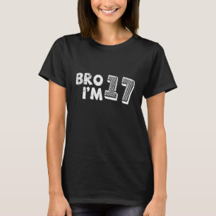 Camiseta Mano, tenho 17 anos Feliz Aniversário Para Mim Voc