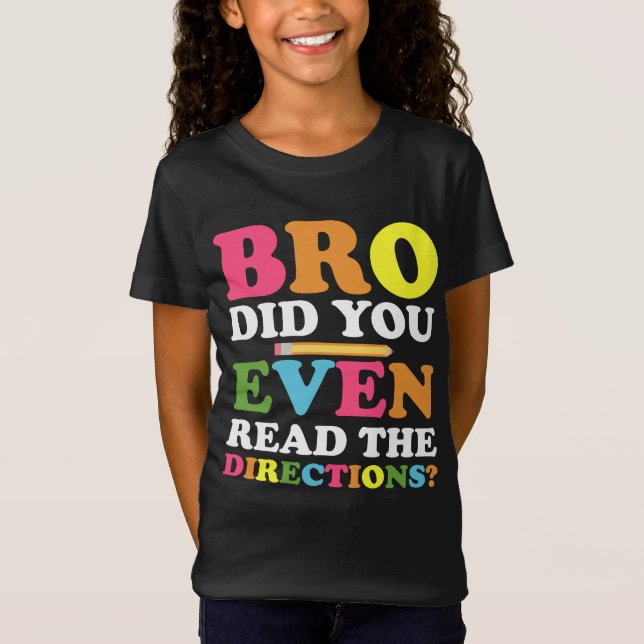 Camiseta Mano, você leu as direções? (Frente)