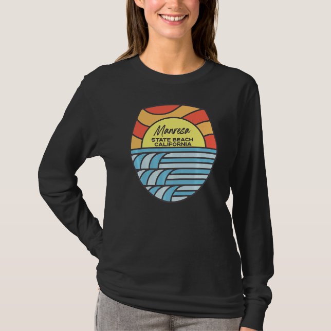 Camiseta Manresa State Beach California Ca Beach Sunset (Frente)