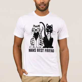 Camiseta Mans Best Friend, Cat T_shirts
