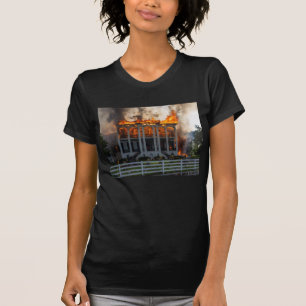 Camiseta Mansão Antebellum Incêndio irrompe no Resort Not