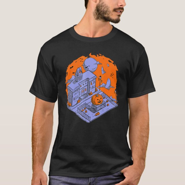 Camiseta Mansão Halloween Assombrada (Frente)