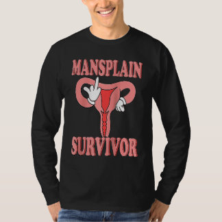 Camiseta Mansplain Survivor Patriarchy Feminist Womens Righ