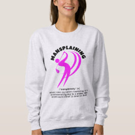 Camiseta MANSPLAINANDO O Golfe das Mulheres Engraçado