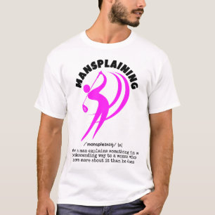 Camiseta MANSPLAINING Engraçado no Golfe