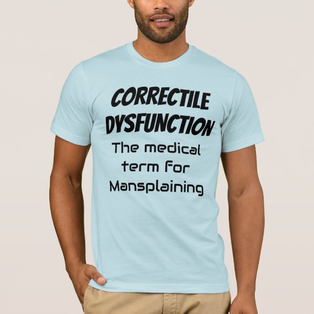 Camiseta Mansplante. Termo médico (Frente)
