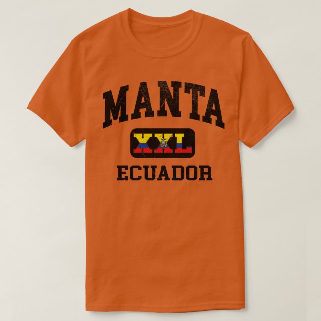 Camiseta Manta Equador XXL design Athletic (Frente do Design)