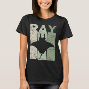 Camiseta Manta Raia Vintage Stingray Retro Oceanologia