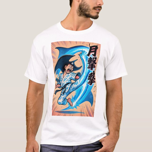 Camiseta Manta-Ray Moon-Kick (Frente)