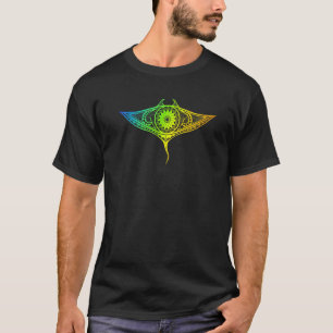 Camiseta Manta Ray Polynésia Art Maori Hawaii Tropical Sti