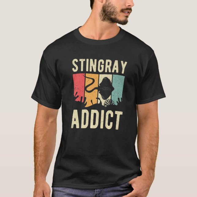 Camiseta Manta Ray Stingray Addict Stingrays (Frente)