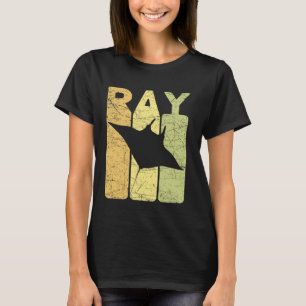 Camiseta Manta Ray Vintage Stingray Retro Oceanology