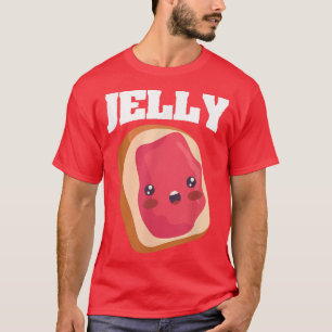 Camiseta Manteiga de amendoim e Comida de gelatina melhor a