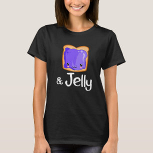 Camiseta Manteiga de amendoim e felpa de Casal corresponden