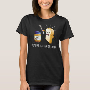 Camiseta Manteiga De Amendoim É Gráfico De Comida De Geleia