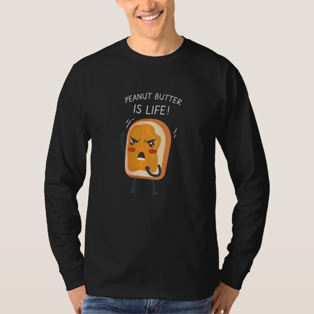 Camiseta Manteiga de amendoim Roupa engraçada (Frente)