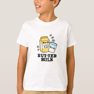 Camiseta Manteiga Leite Comida Engraçada Laticínios Láte