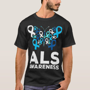 Camiseta Manteiga Mês de Consciência Feita de Azul