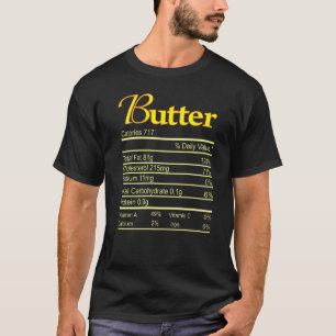 Camiseta Manteiga Nutrição Graças Comida de Figurino