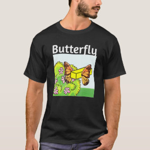Camiseta Manteiga Para Cima E Fragmento Do Casulo