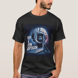 Camiseta Mantém Um Ceticismo Aberto