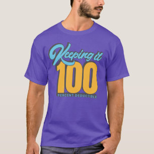 Camiseta Mantendo-A 100% De Cor Dedutível
