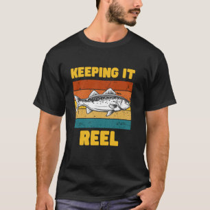 Camiseta Mantendo a Linha Vintage Amante do Pescaria Diver