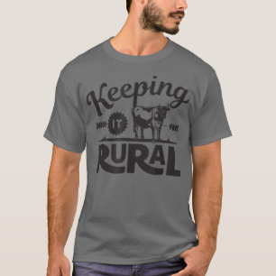 Camiseta Mantendo-A Rural 2 Farmer Engraçado