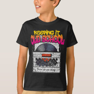 Camiseta Mantendo a velha escola - Registro de vinilo Crate
