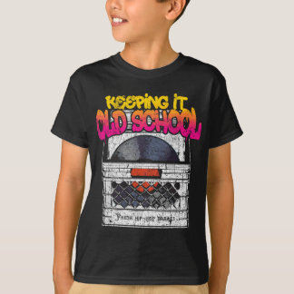 Camiseta Mantendo a velha escola - Registro de vinilo Crate